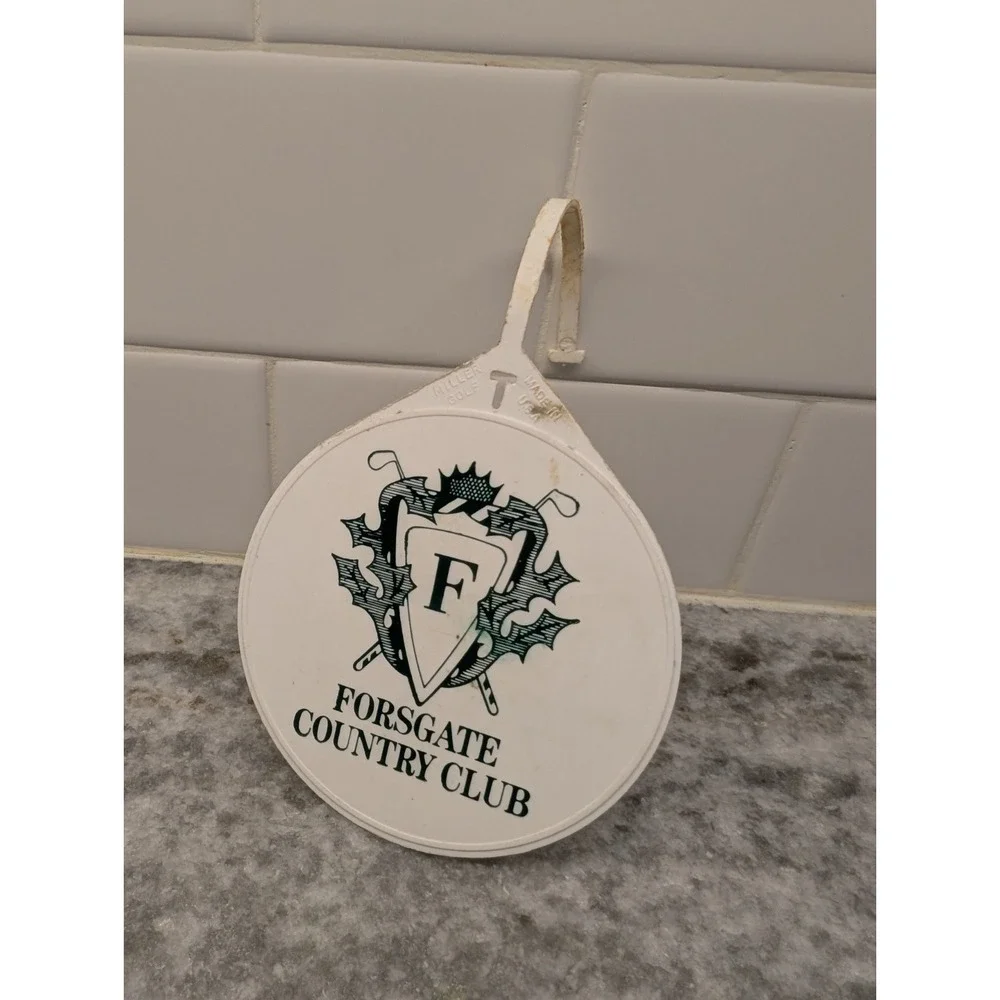 Vintage Forsgate Country Club New Jersey Golf Bag Luggage Tag